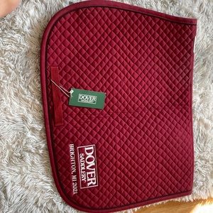 Burgundy Dover Saddlery saddle pad.